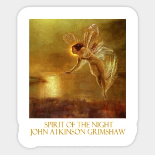 Spirit of the Night by John Atkinson Grimshaw Sticker